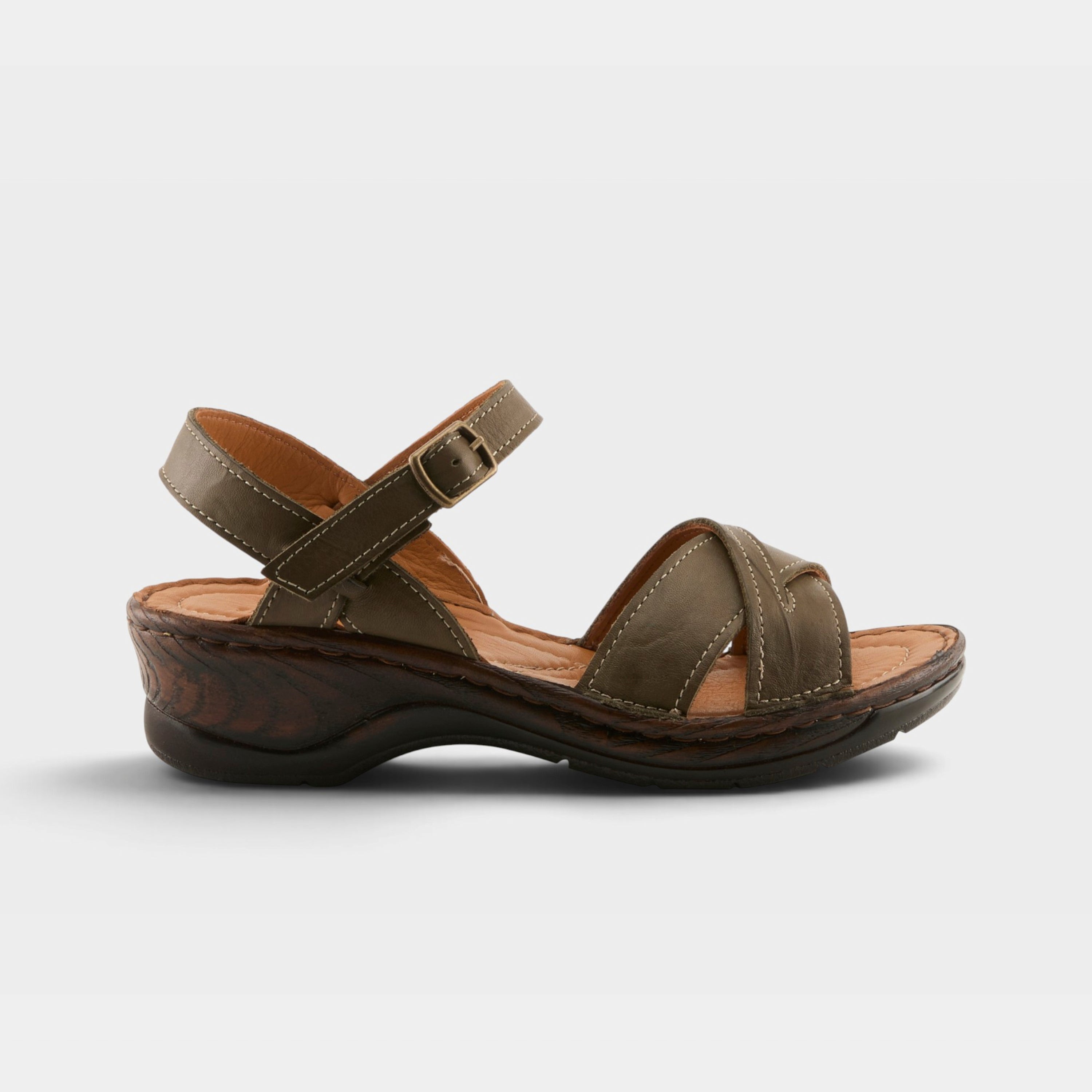 Spring Step Amareza Olive Green Sandal