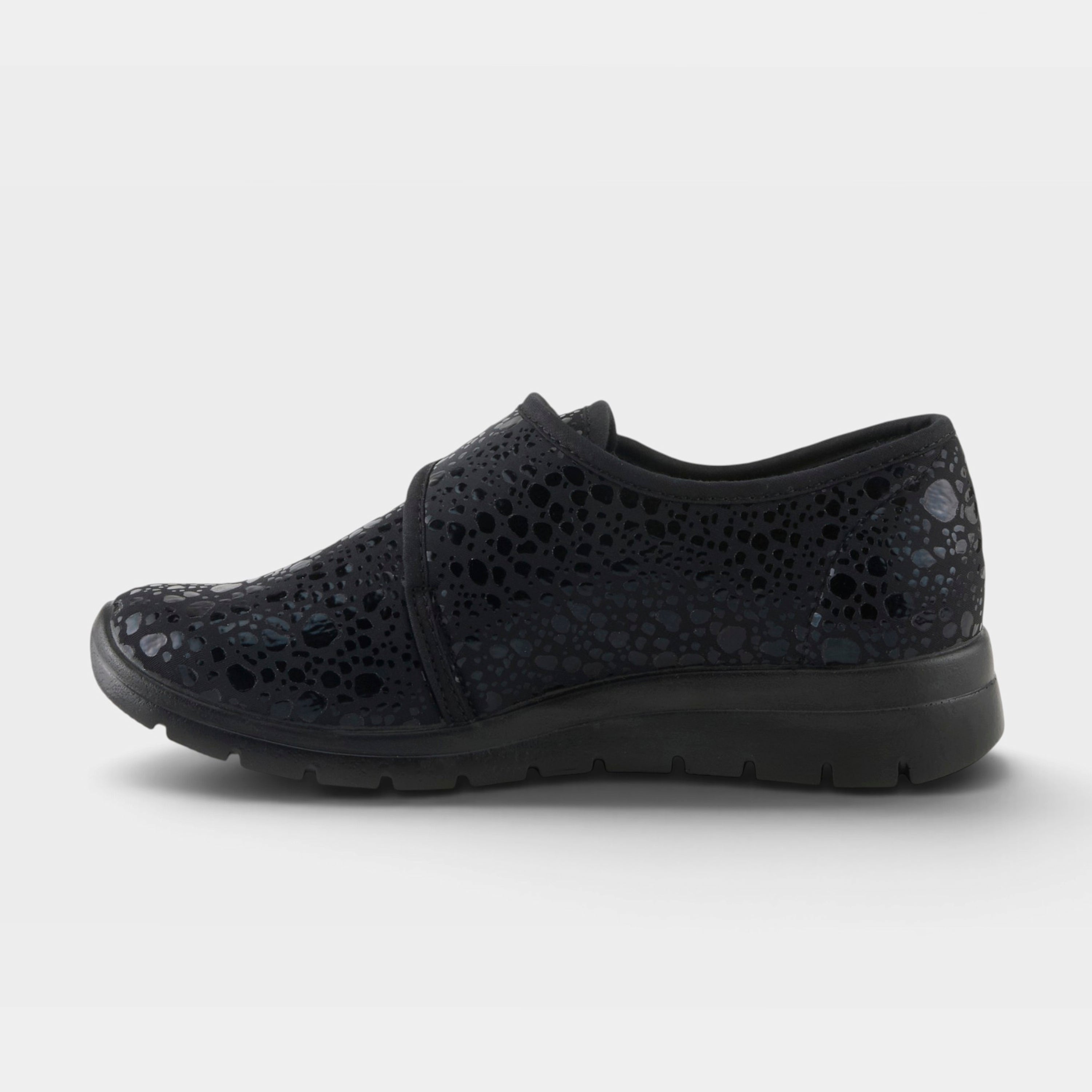 Flexus Amay Black Croco Shoe