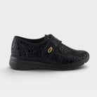 Flexus Amay Black Croco Shoe