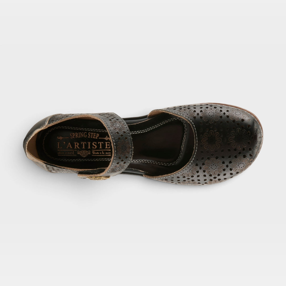 L'Artiste Americana shoes in Black, top view