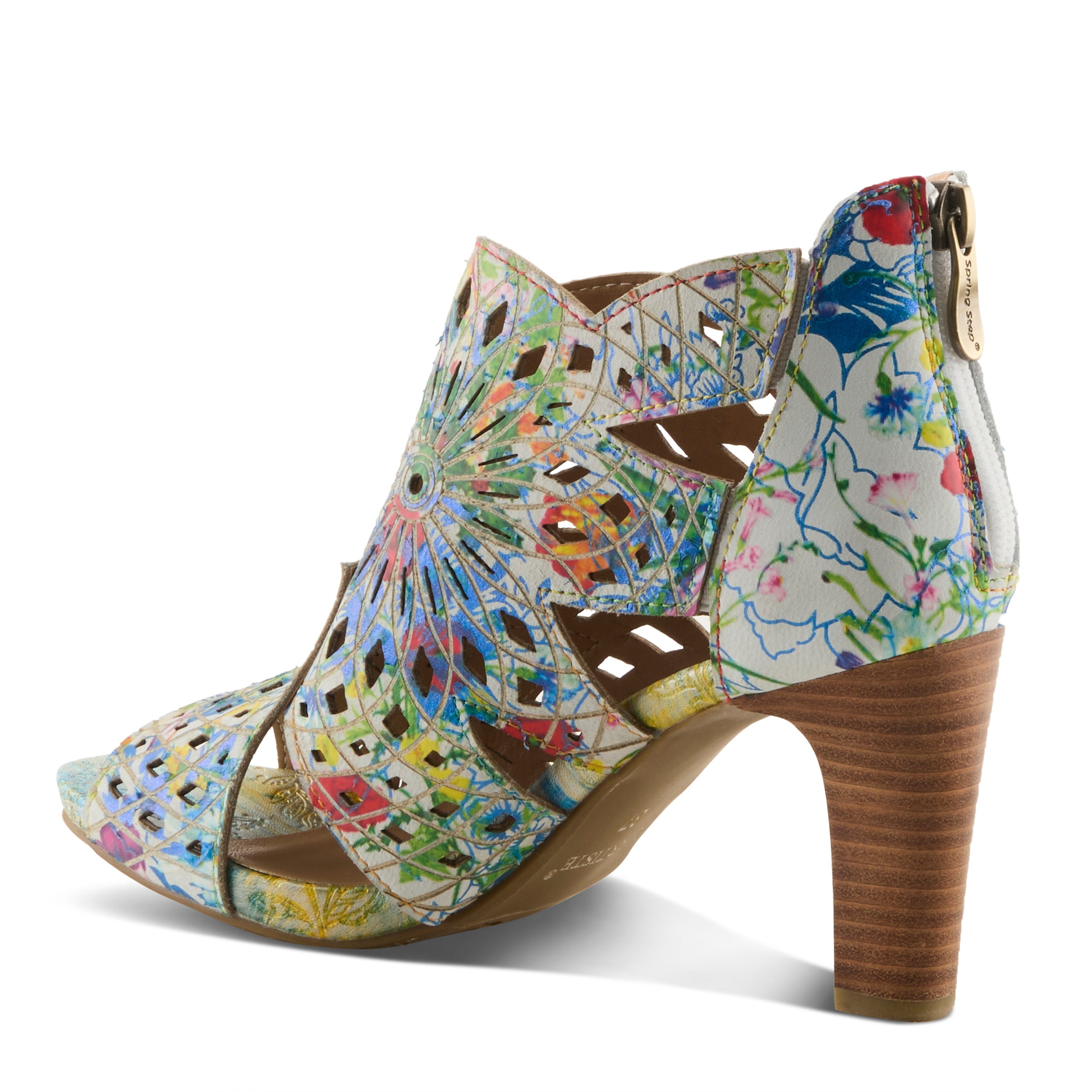 L'Artiste Amora-Fire Floral High Heel Sandals - Spring Step Shoes
