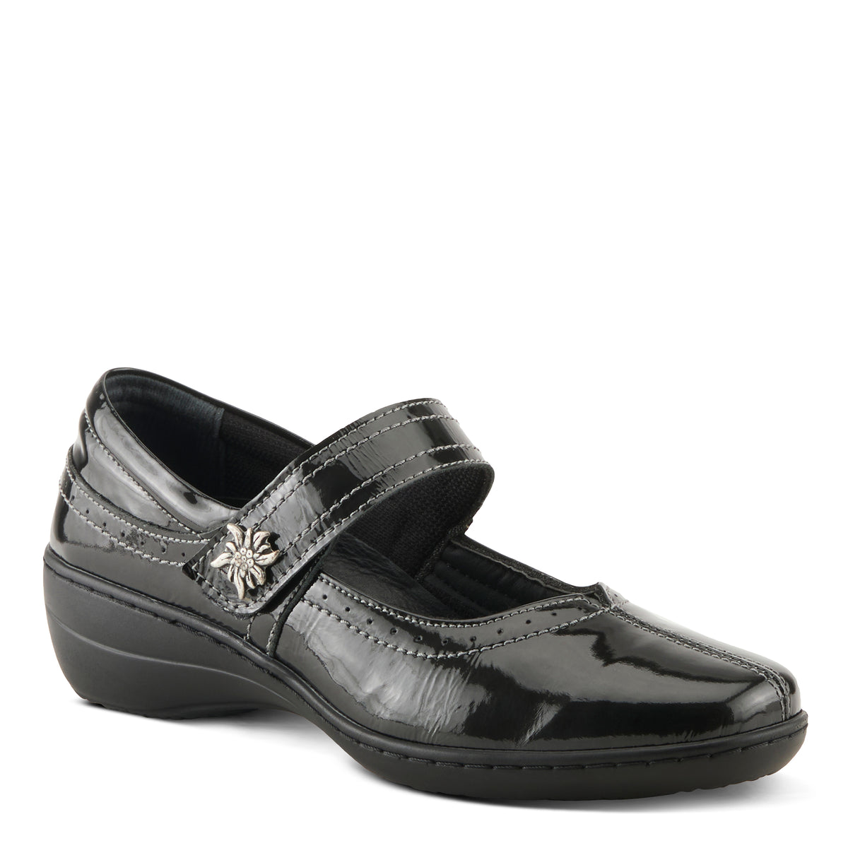 Spring Step SPRING STEP AMPARO SHOES shoe in black patent with comfortable everyday design