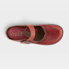 L'Artiste Aneria clogs in Red, top view