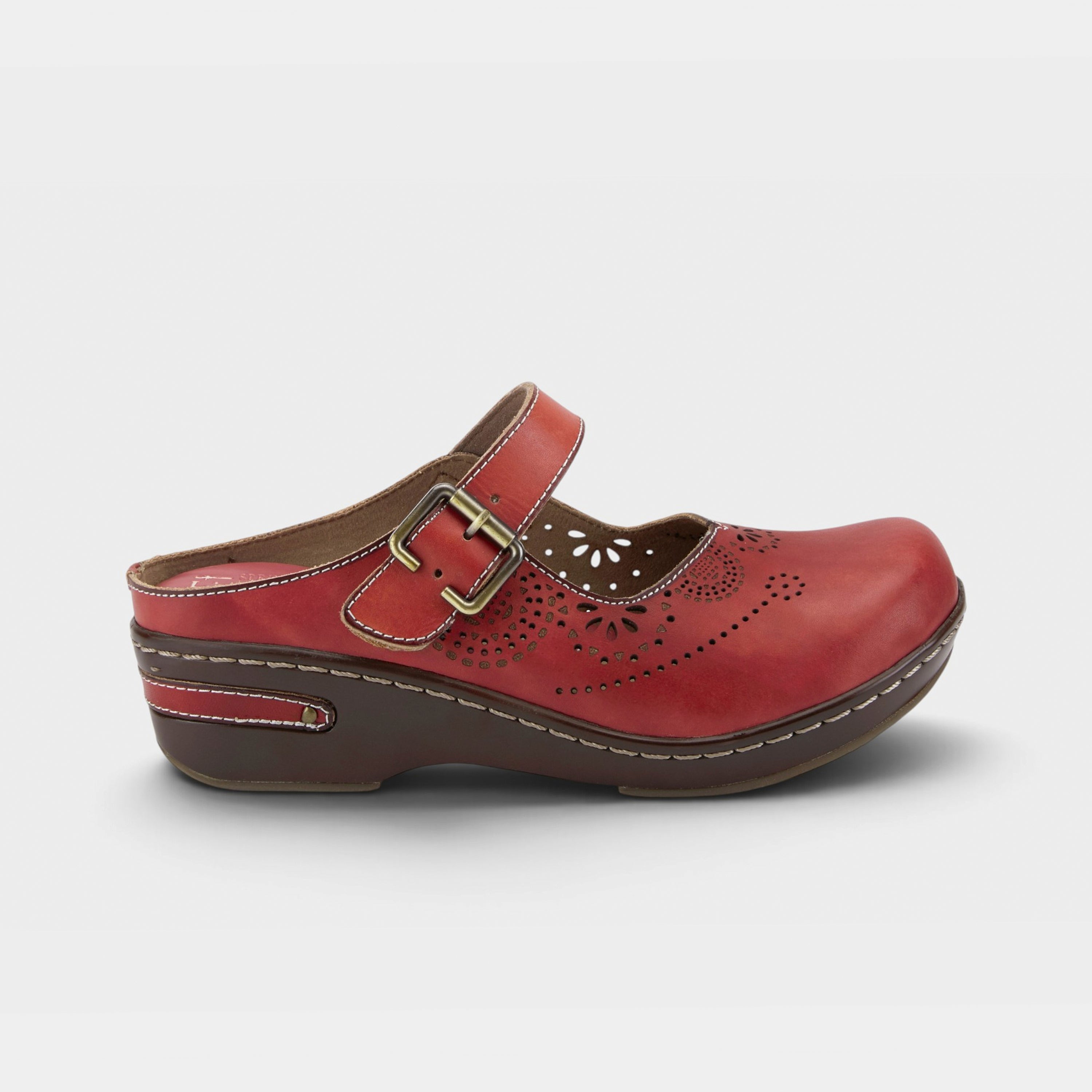 L'Artiste Aneria clogs in Red, hero view