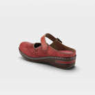 L'Artiste Aneria clogs in Red, alternate angle view