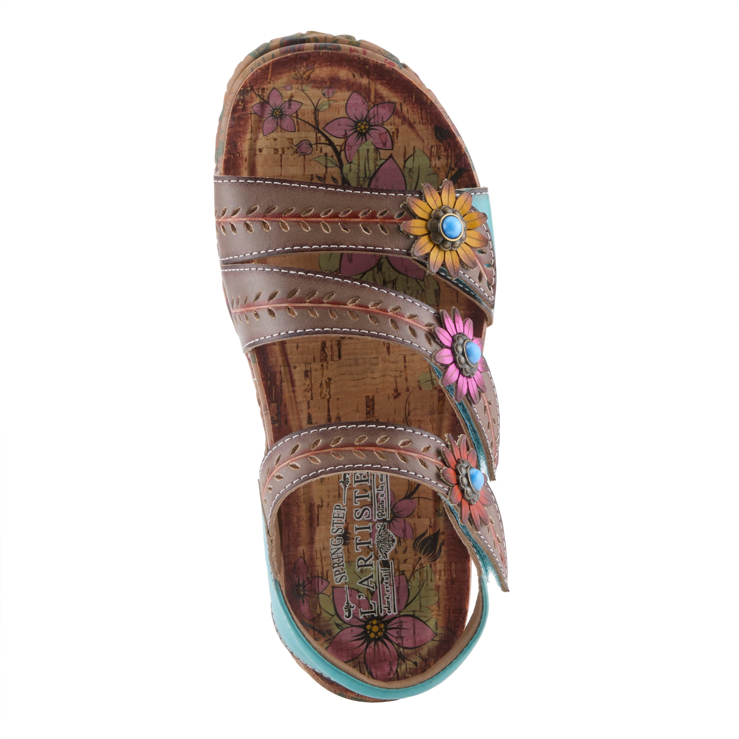 Women's L'Artiste Anewtrio Cork Wedge Sandals - Spring Step Shoes