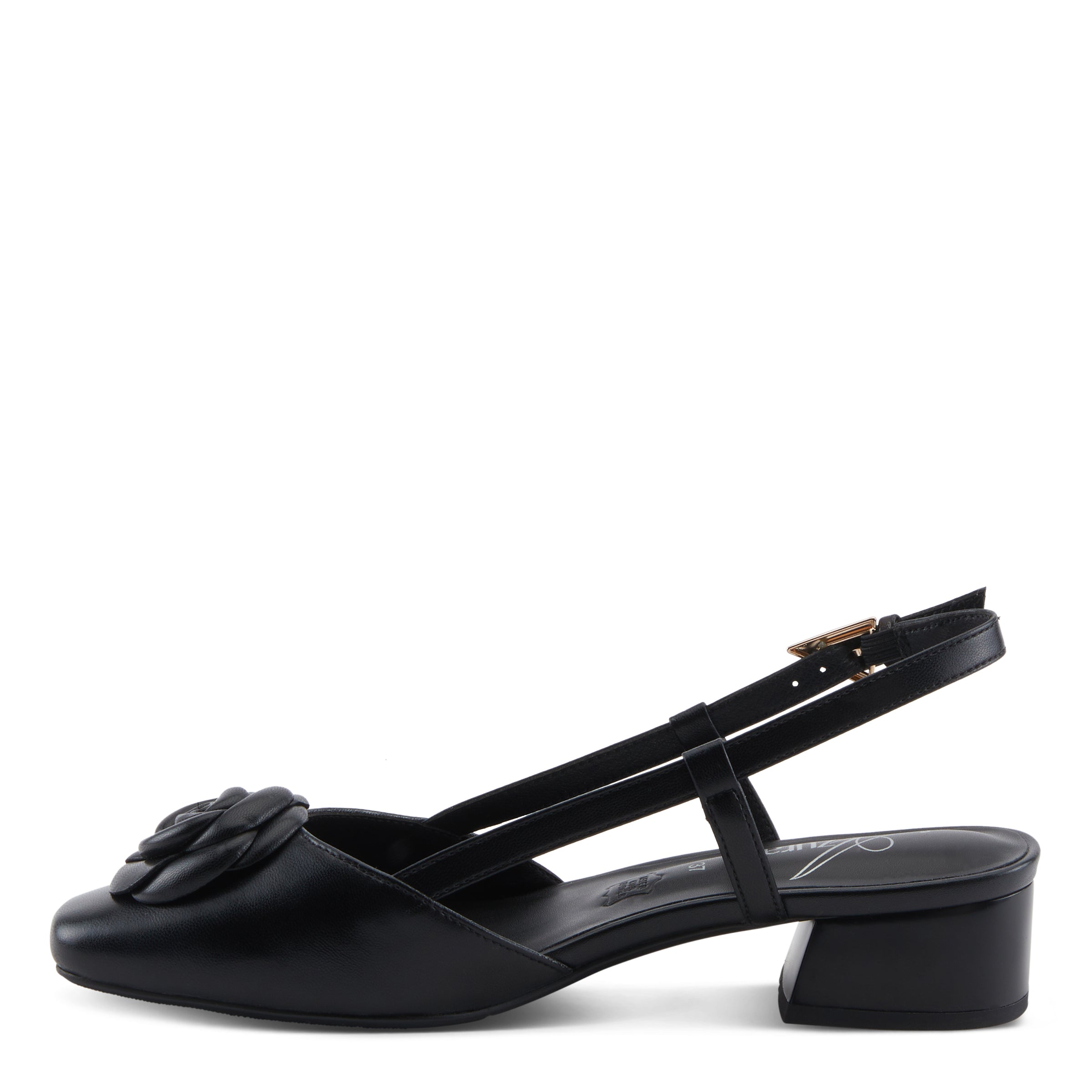 Azura Angelicish women's shoe in stone with leather upper and buckle detail