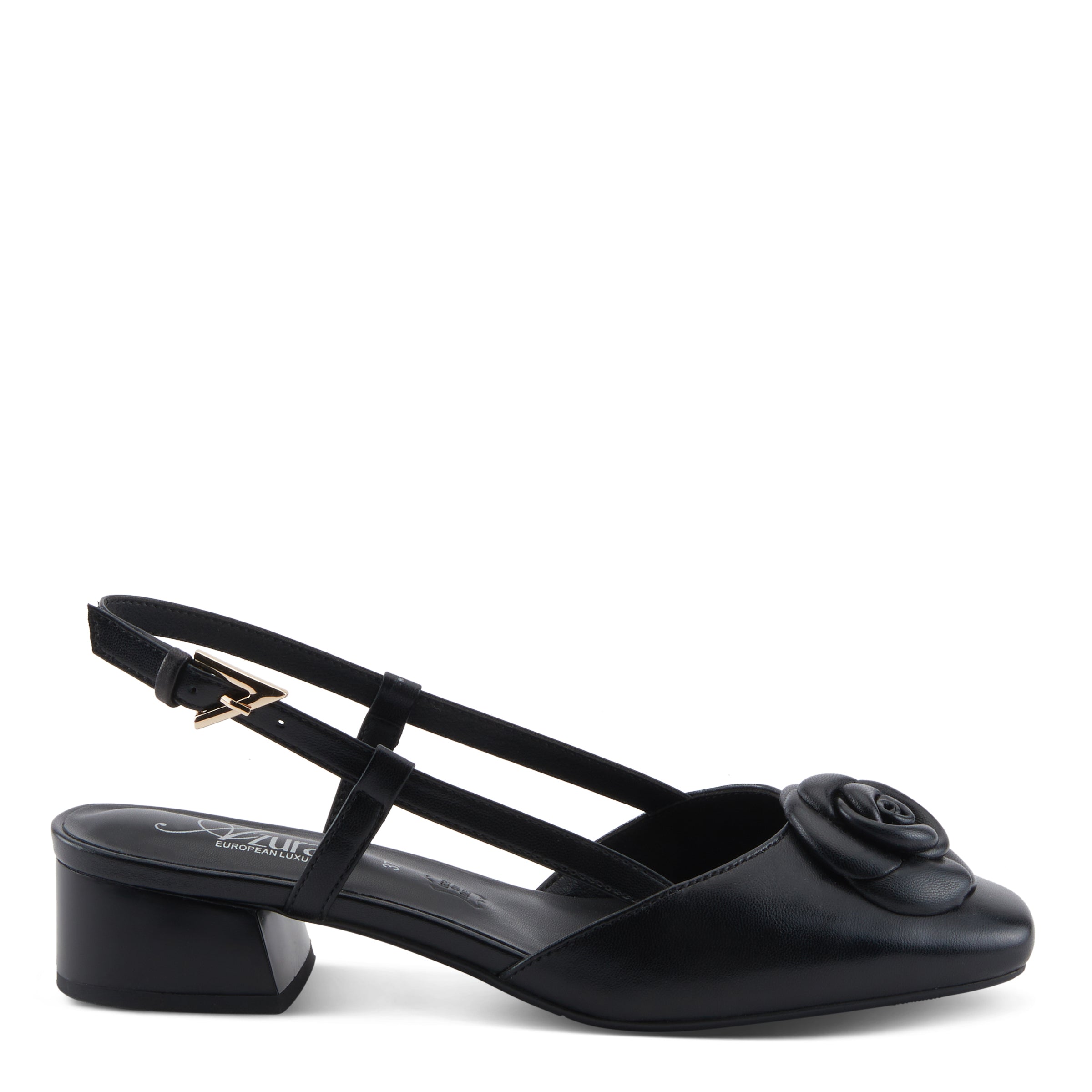 Azura Angelicish women's shoe in stone with leather upper and buckle detail