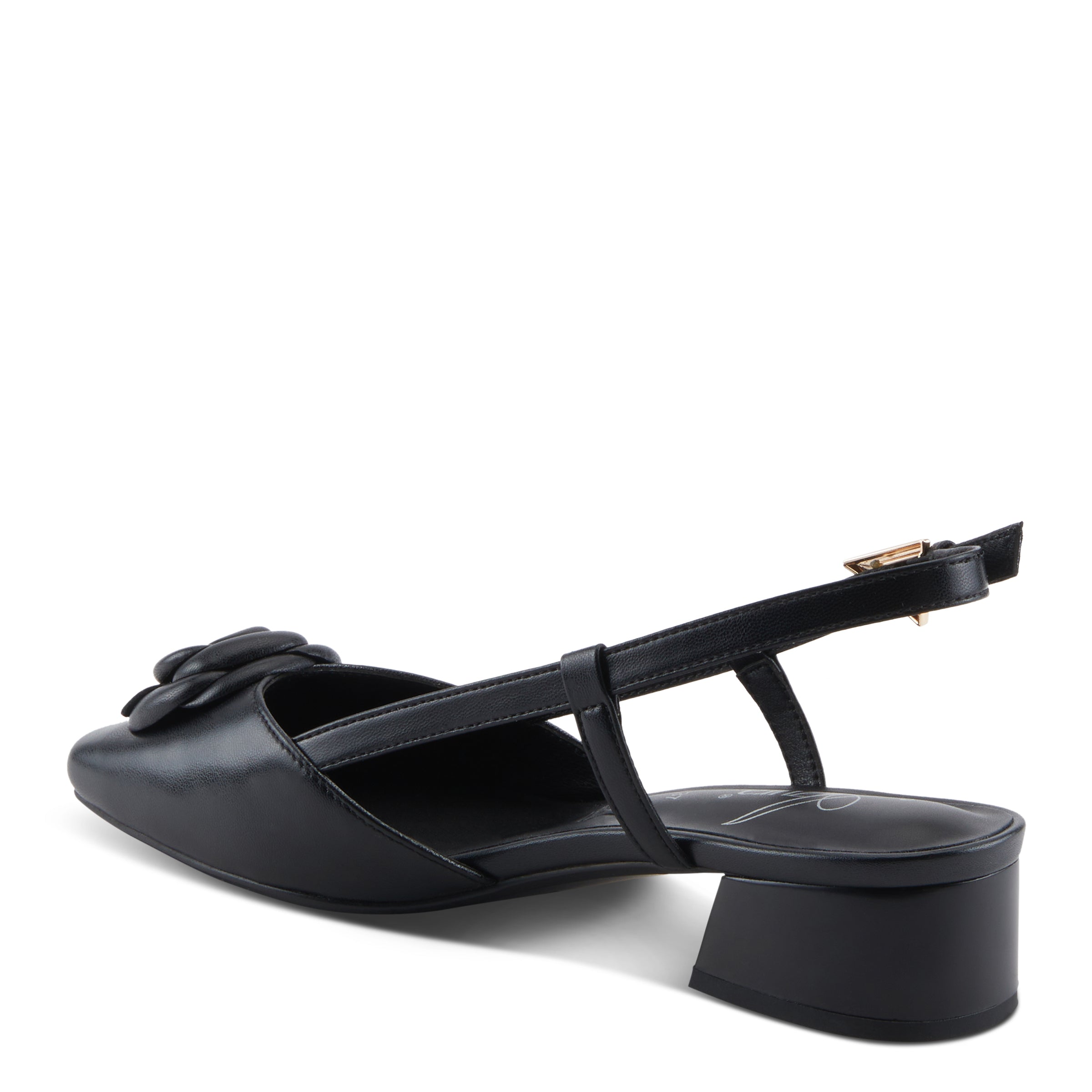 Azura Angelicish women's shoe in stone with leather upper and buckle detail