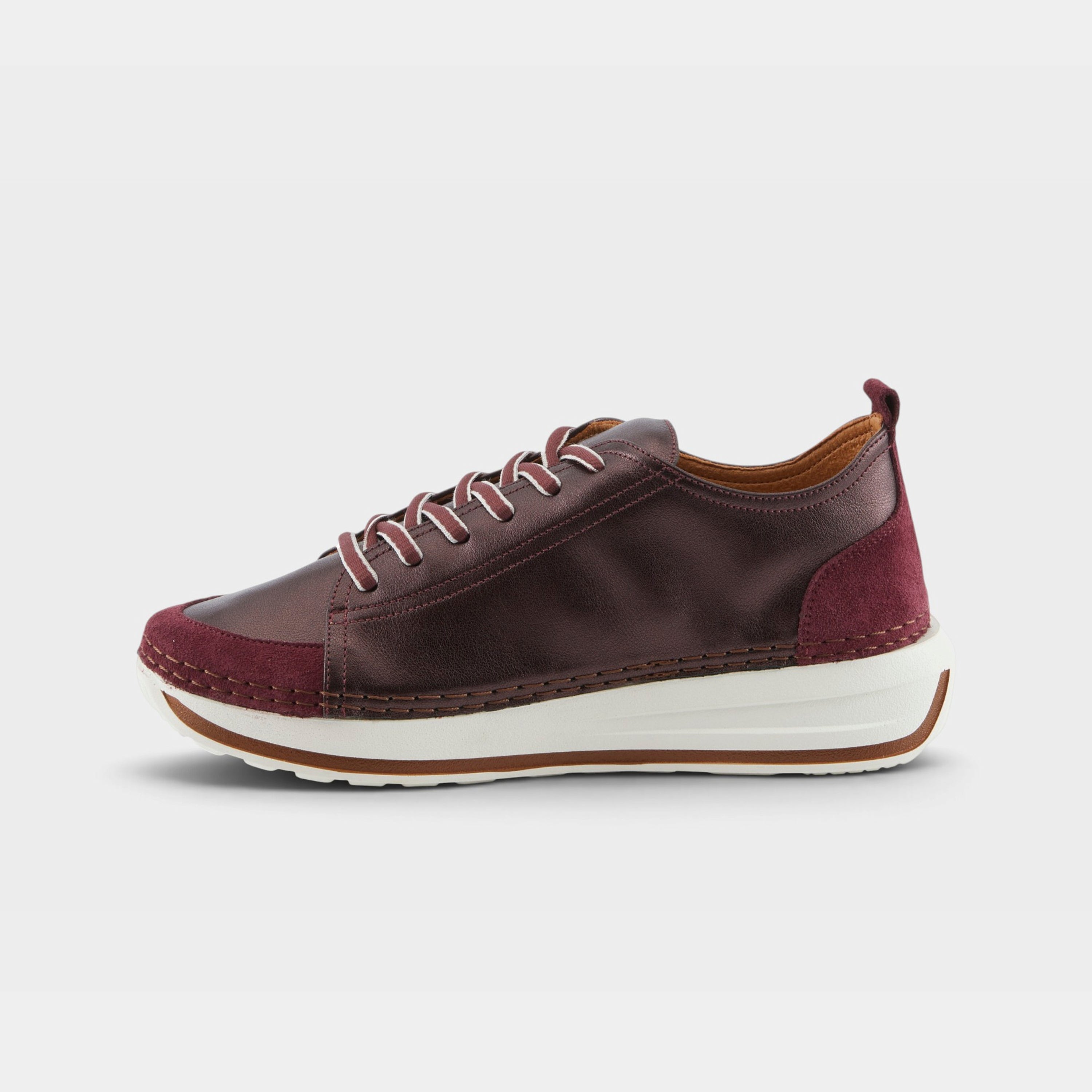 Spring Step Angolan Plum Metallic Sneaker