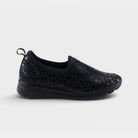 Flexus Anisia-Croco Black Shoe