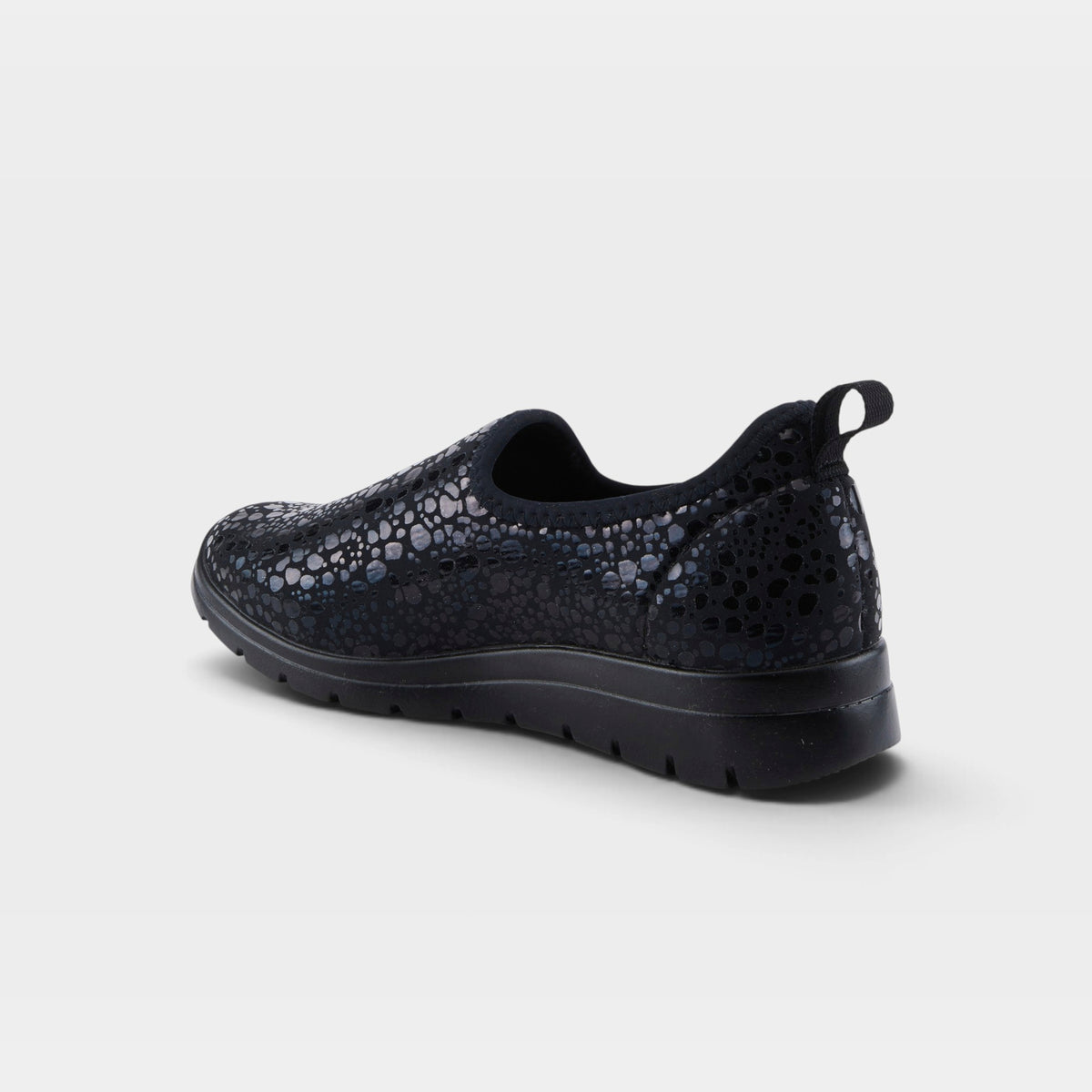 Flexus Anisia-Croco Black Shoe
