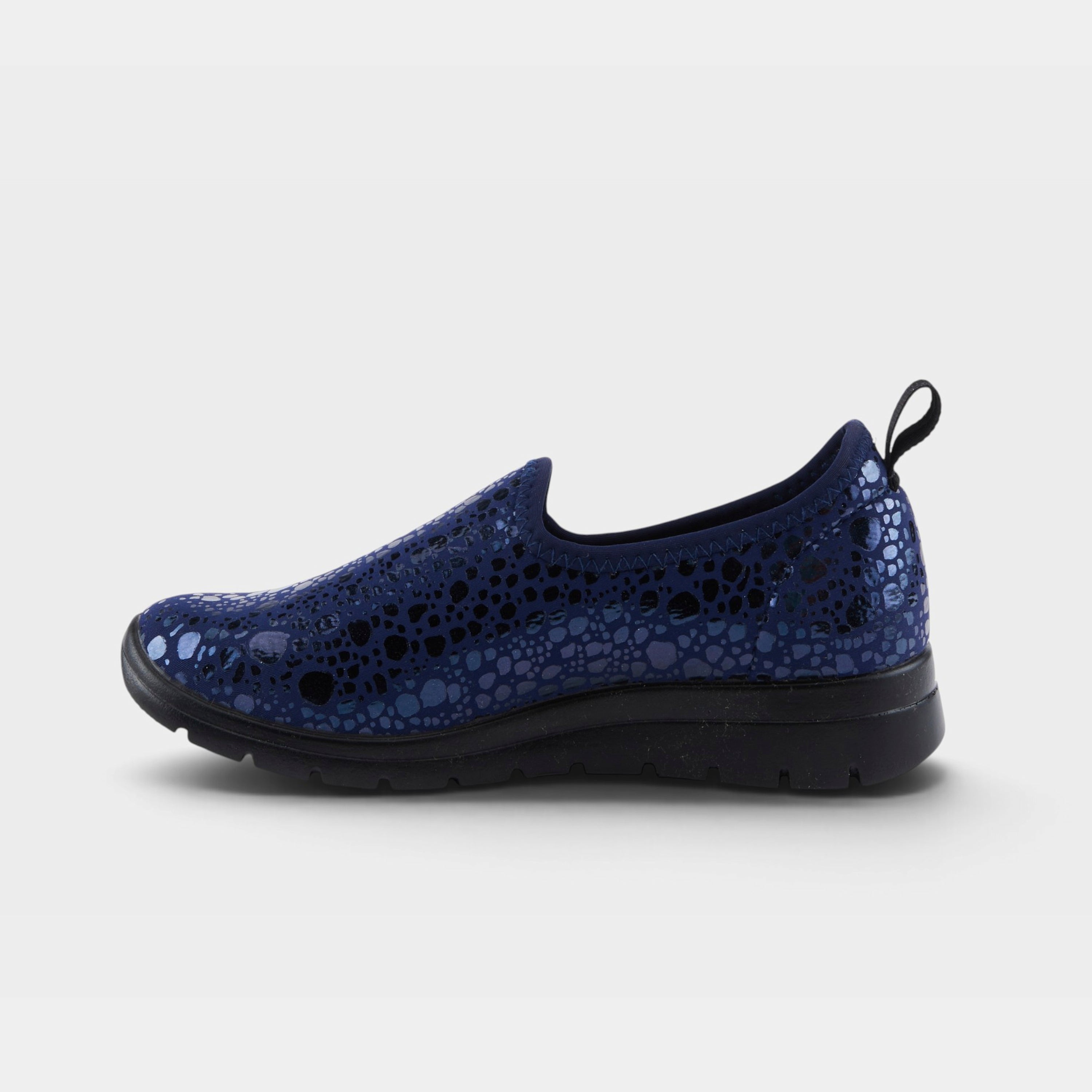 Flexus Anisia-Croco Navy Shoe