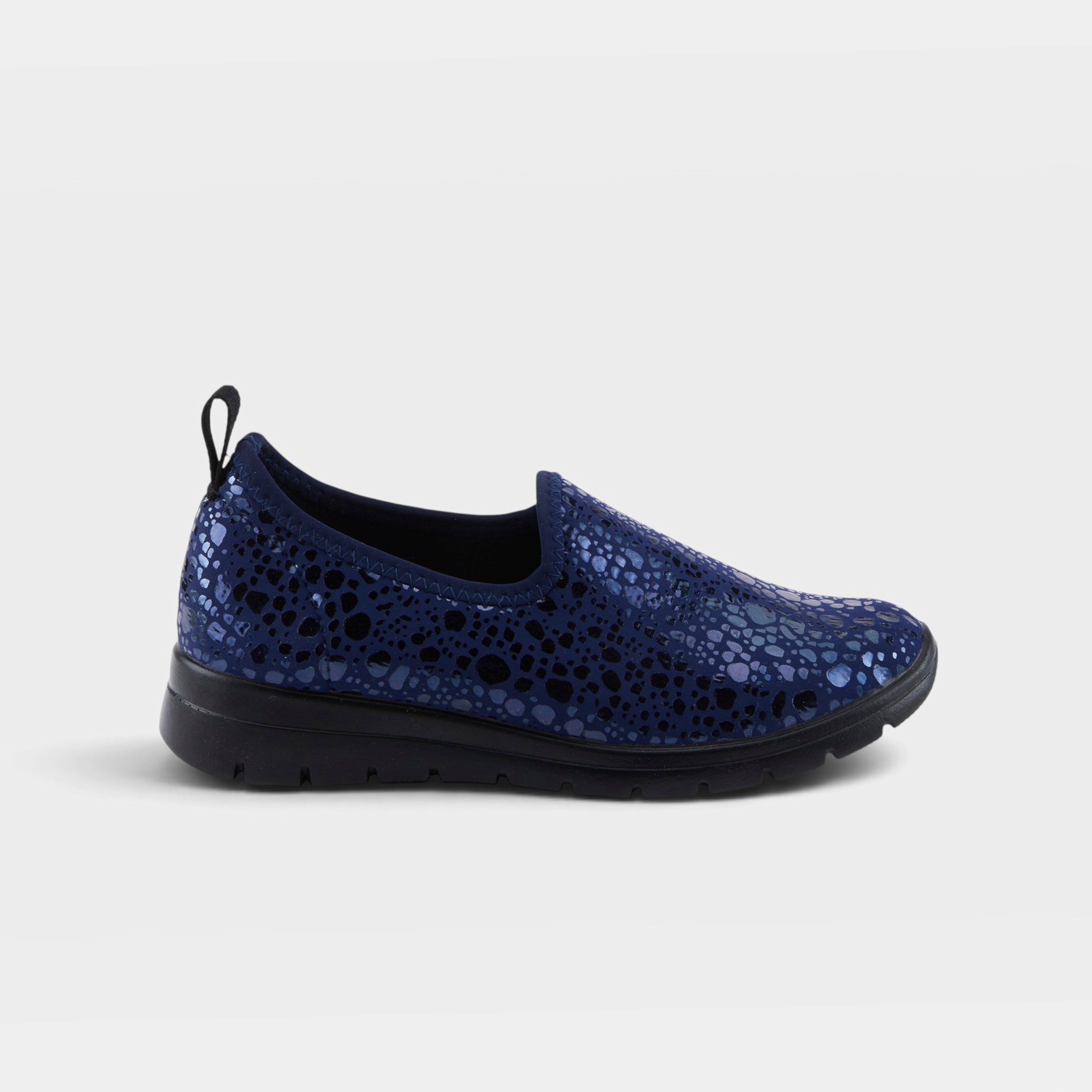 Flexus Anisia-Croco Navy Shoe