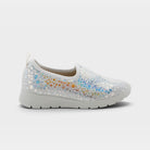Flexus Anisia-Croco Silver Shoe