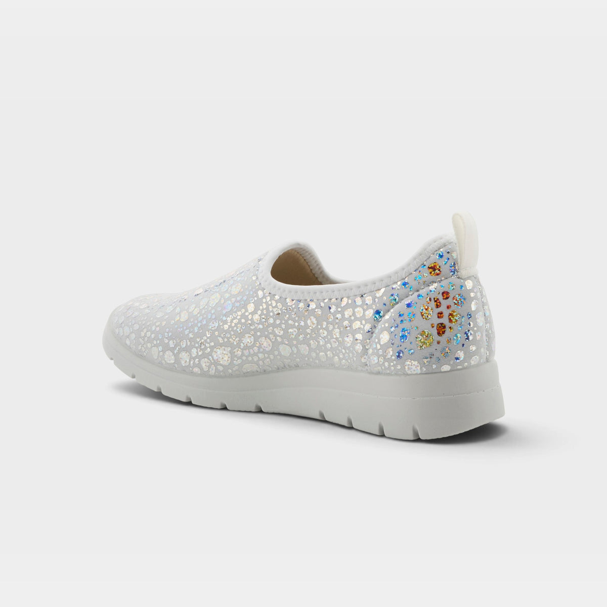 Flexus Anisia-Croco Silver Shoe
