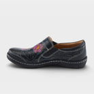 L'Artiste Annawan shoes in Black Multi, side view