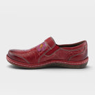 L'Artiste Annawan shoes in Red Multi, side view