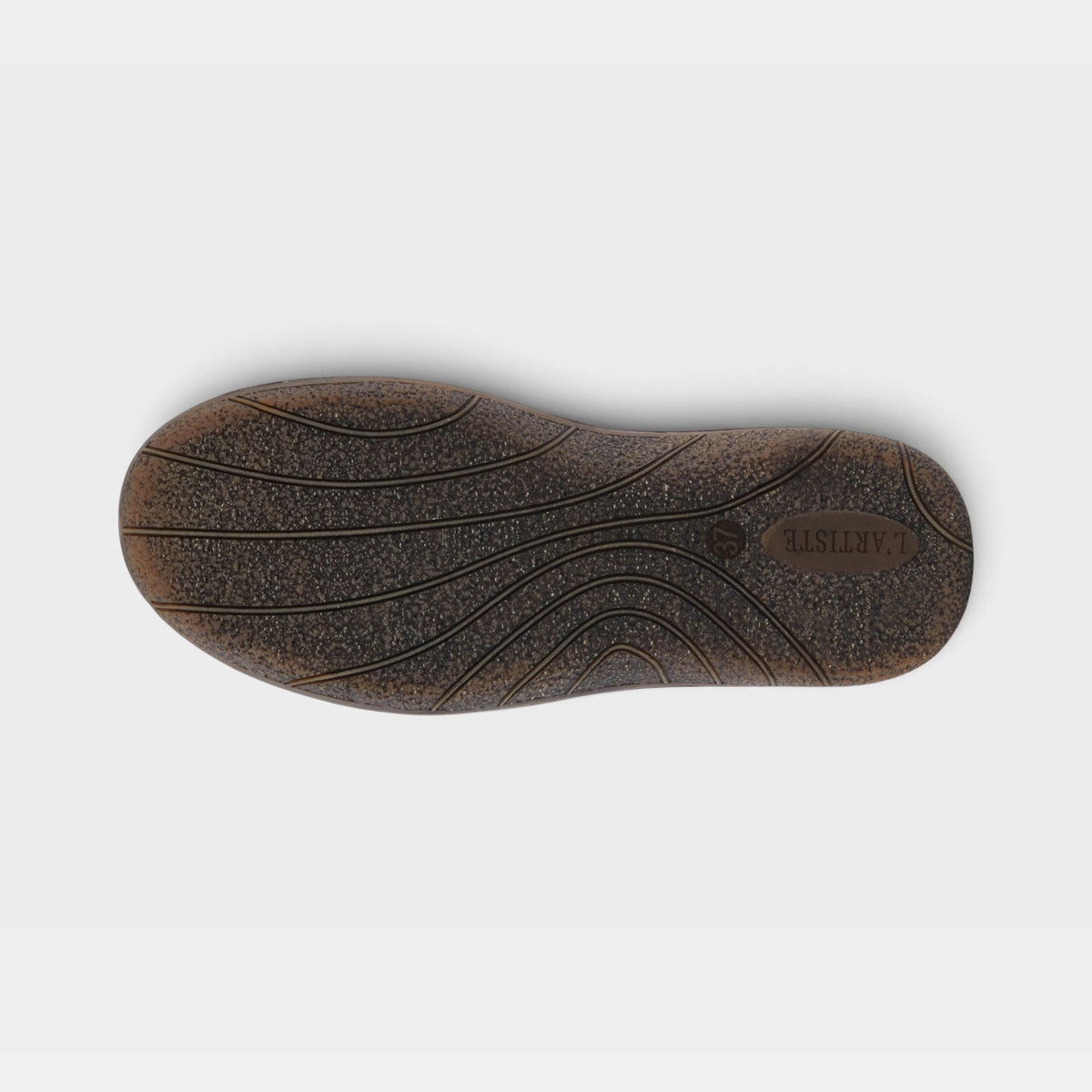 L'Artiste Annawan shoes in Red Multi, outsole view