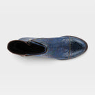 L'Artiste Antilles boots in Blue, top view