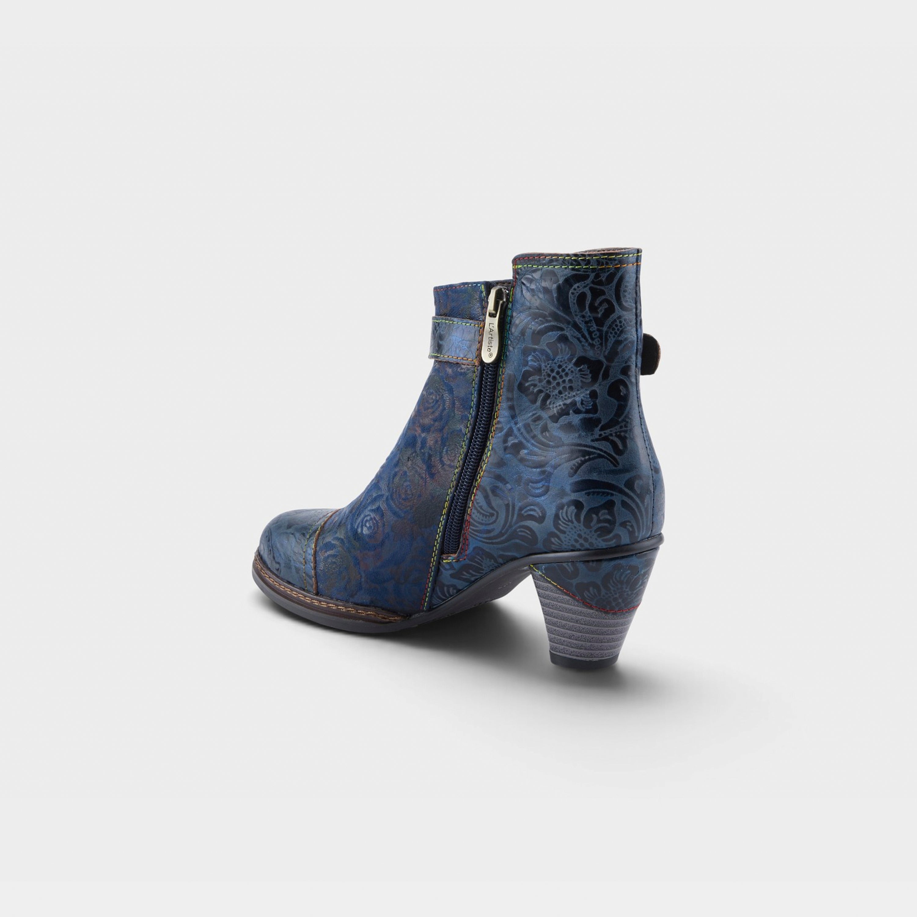 L'Artiste Antilles boots in Blue, alternate angle view