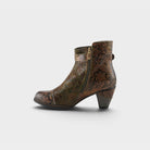 L'Artiste Antilles boots in Olive Green, side view