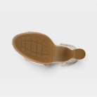 L'Artiste Aquavelva sandals in Pink Multi, outsole view