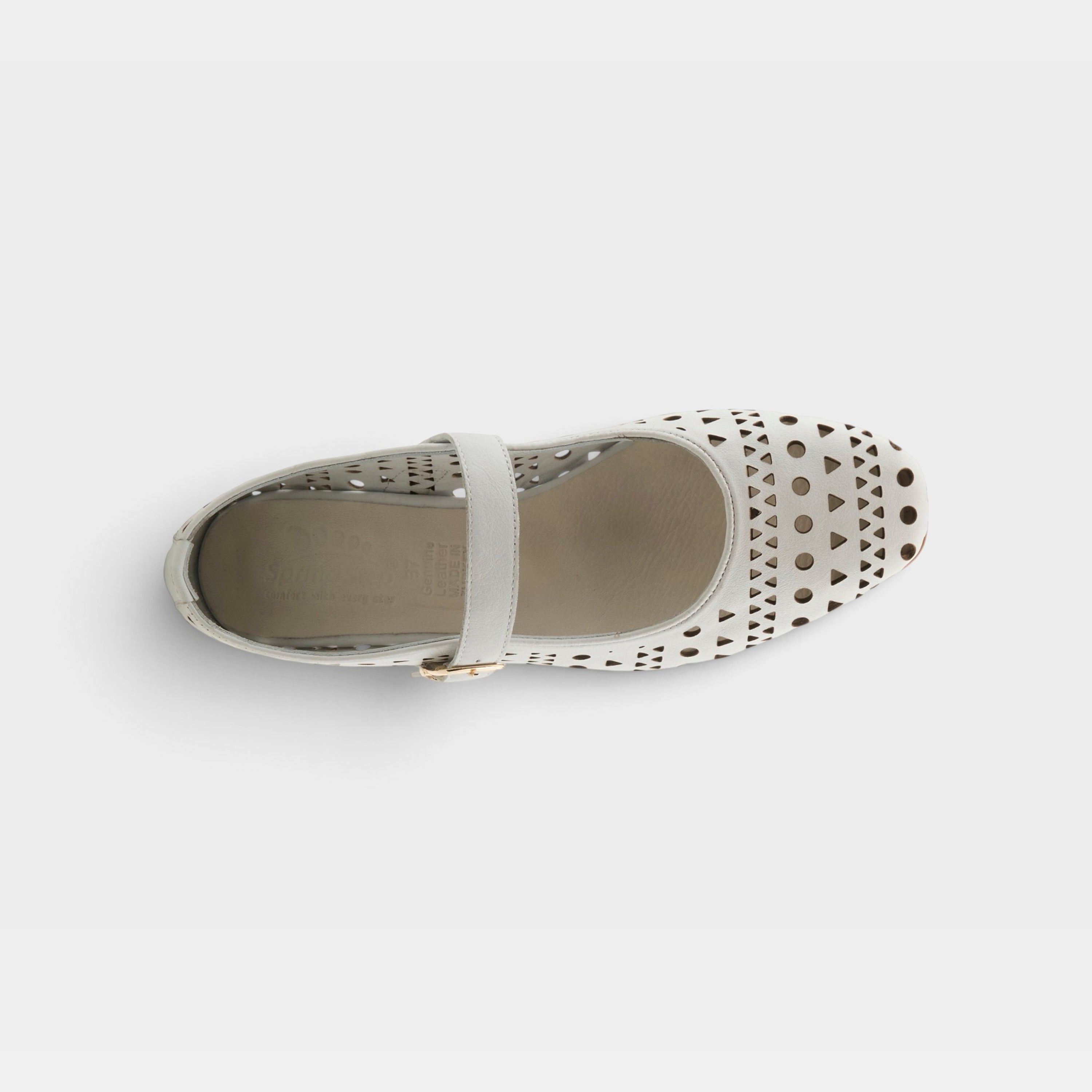 Spring Step Arbella White Shoe