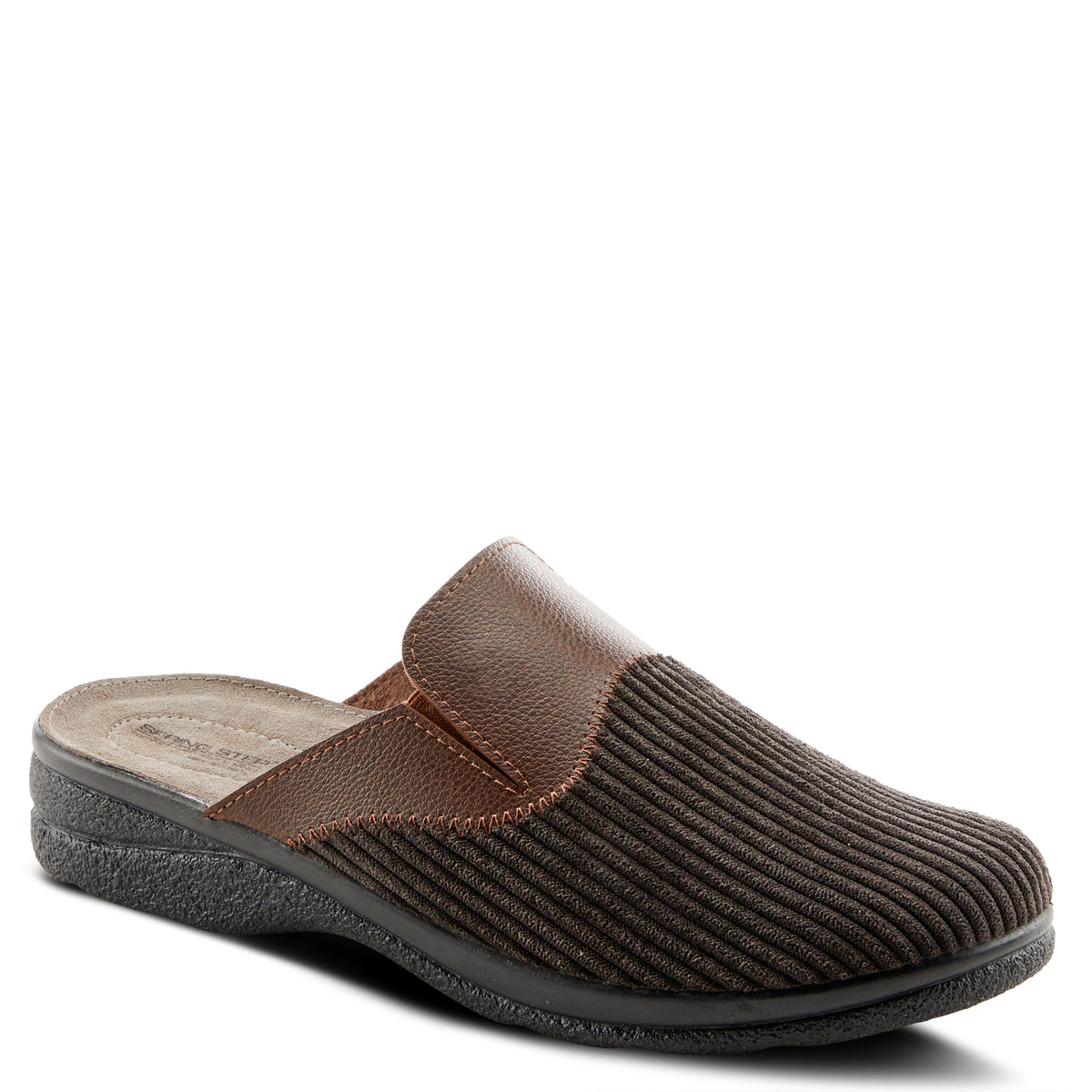 Spring Step SPRING STEP MEN ARNIE SLIPPER shoe in black with comfortable everyday design