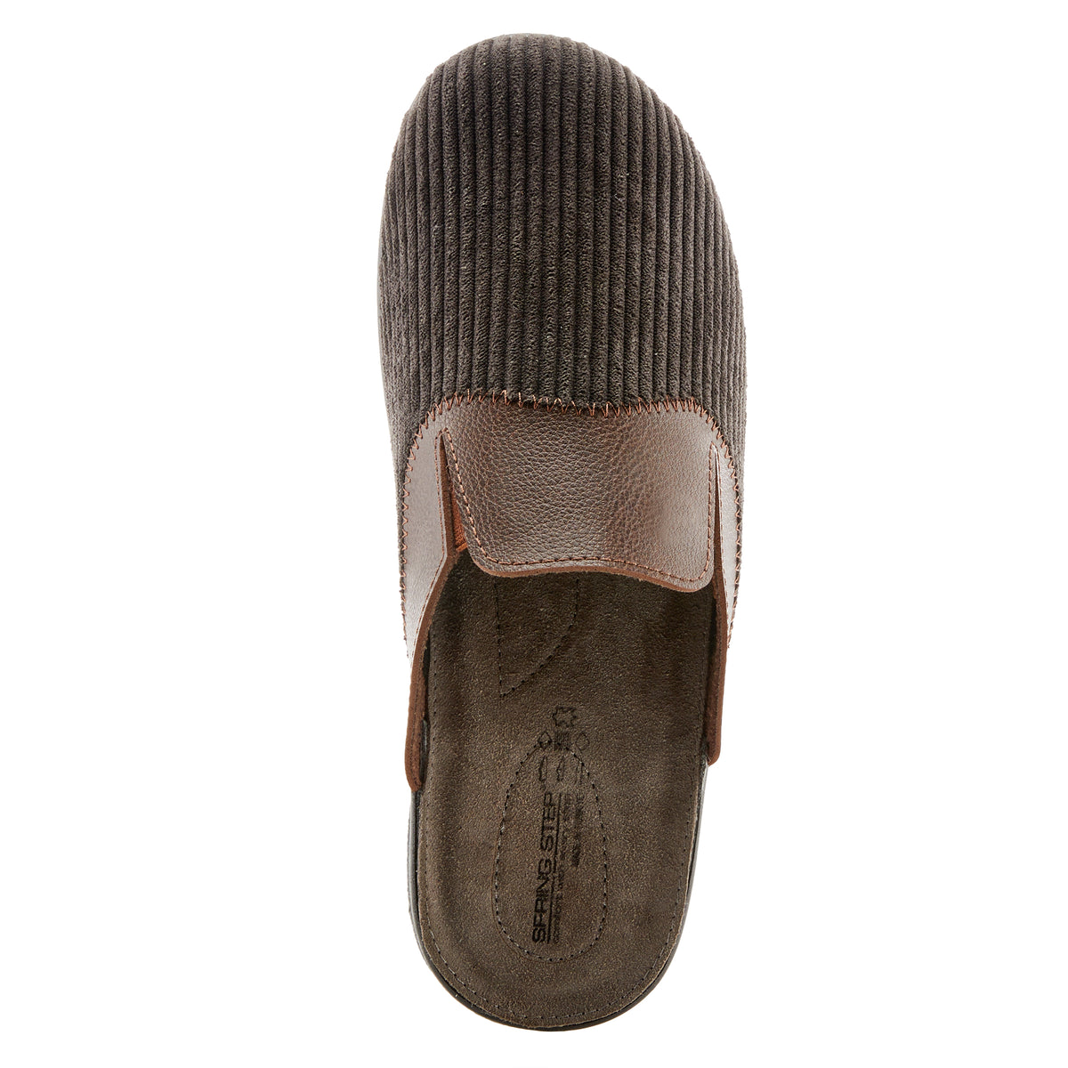 Spring Step SPRING STEP MEN ARNIE SLIPPER shoe in brown with comfortable everyday design