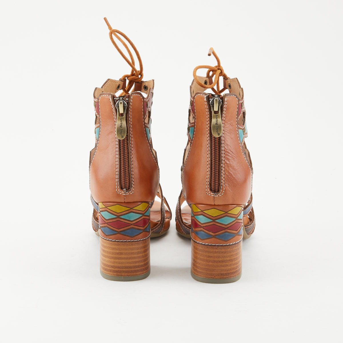L'Artiste L'ARTISTE ARTDECO SANDALS sandal in camel multi with handcrafted leather design