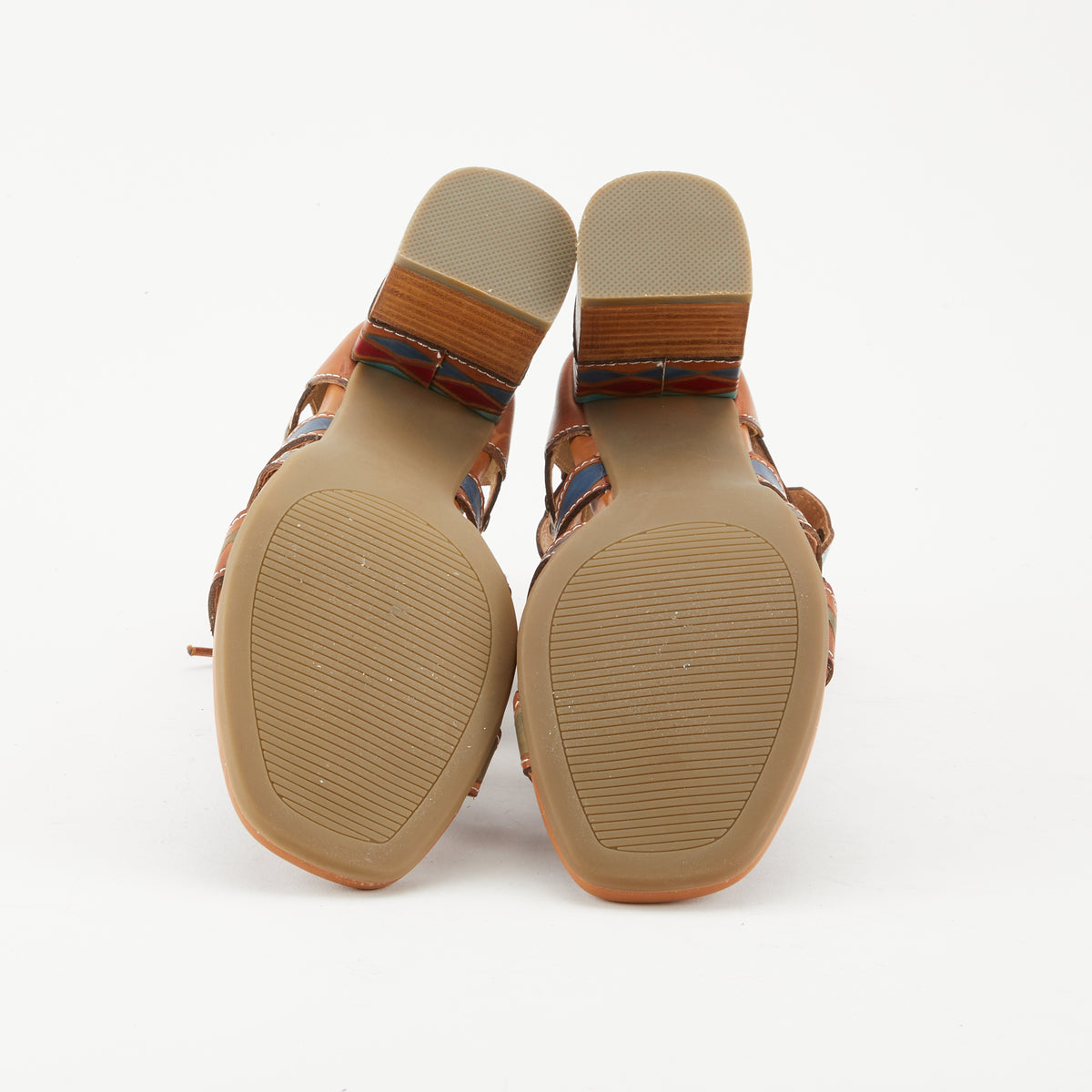 L'Artiste L'ARTISTE ARTDECO SANDALS sandal in camel multi with handcrafted leather design