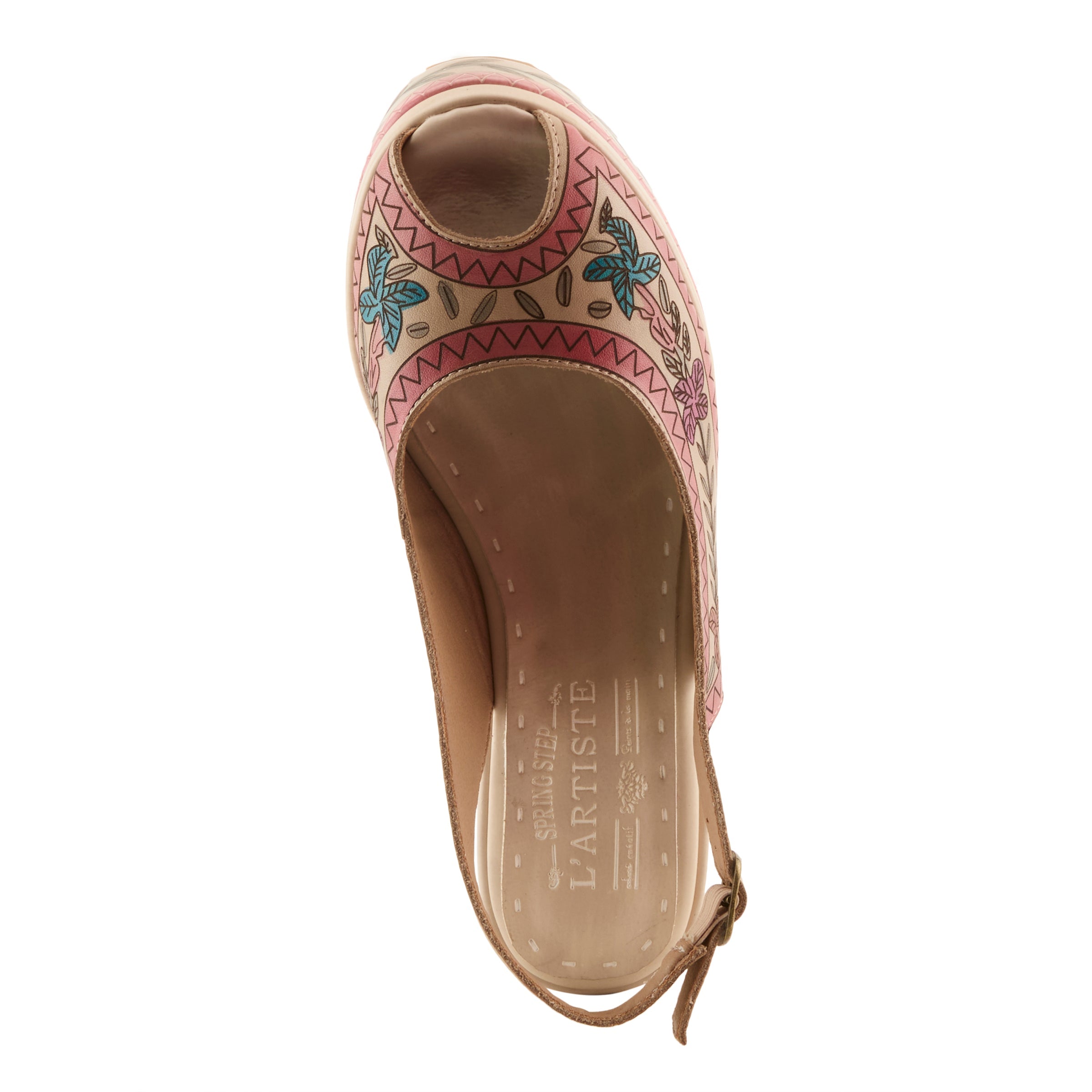 L'Artiste Artdevivre Wedge Heel Sandals by Spring Step Shoes