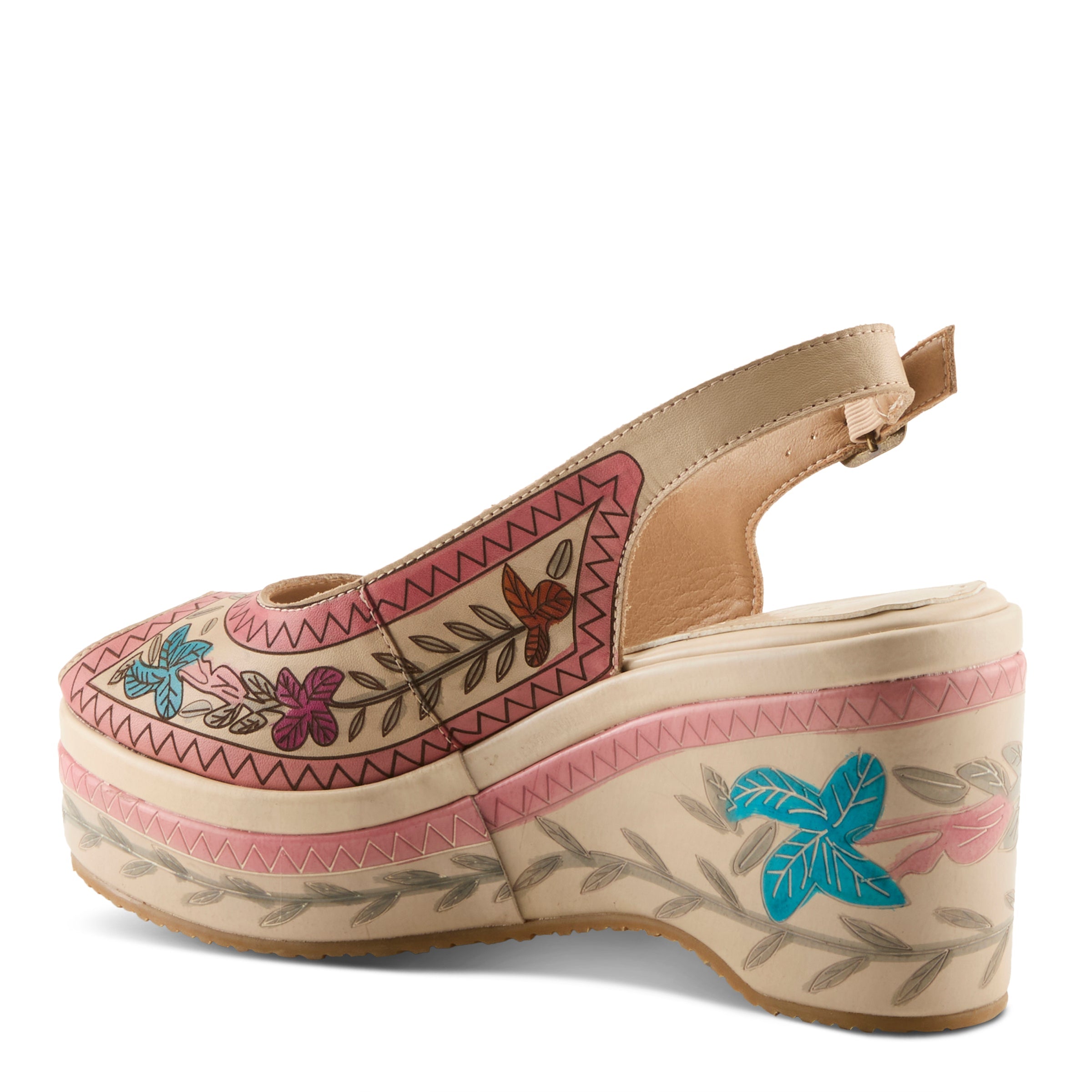 L'Artiste Artdevivre Wedge Heel Sandals by Spring Step Shoes