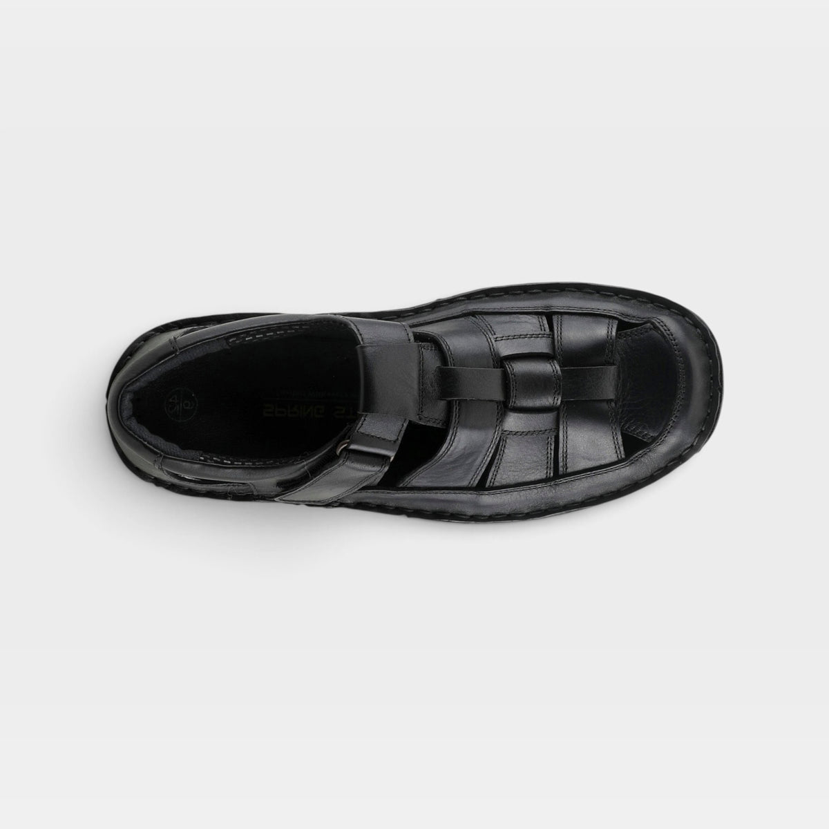Spring Step Men Aspeno Black Sandal