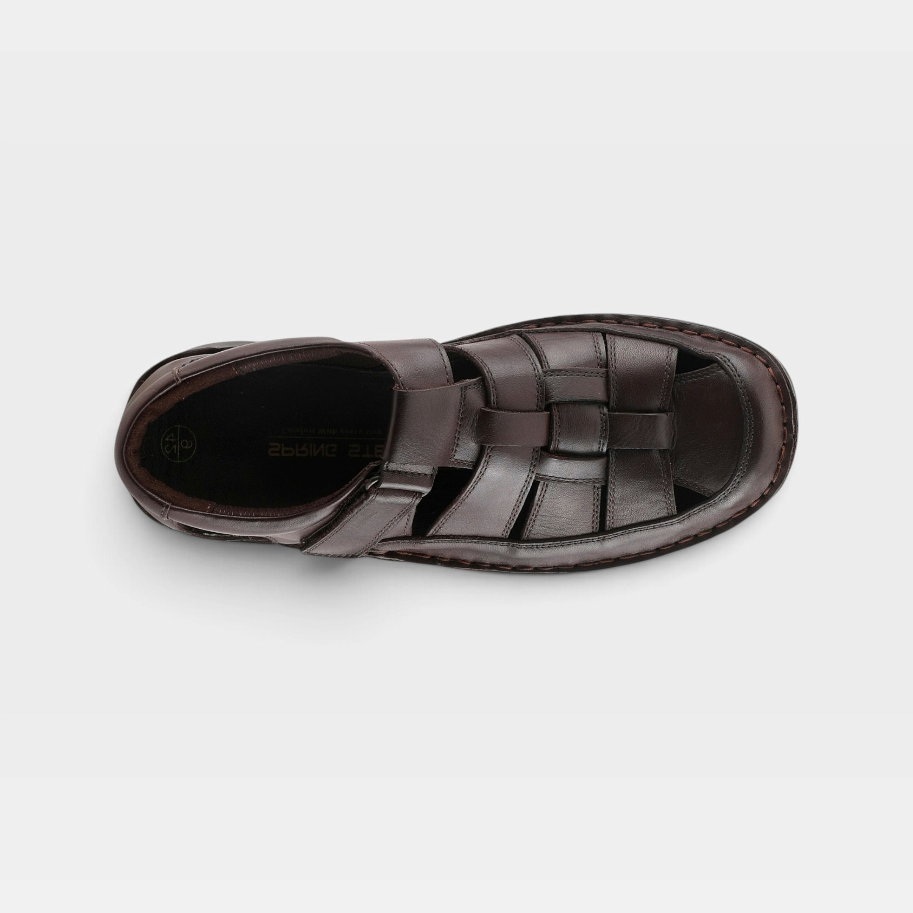 Spring Step Men Aspeno Dark Brown Sandal
