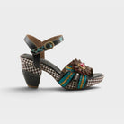 L'Artiste Astarr sandals in Black Multi, hero view