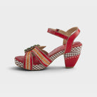 L'Artiste Astarr sandals in Red Multi, side view