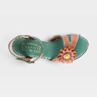 L'Artiste Astarr sandals in Sky Blue Multi, top view