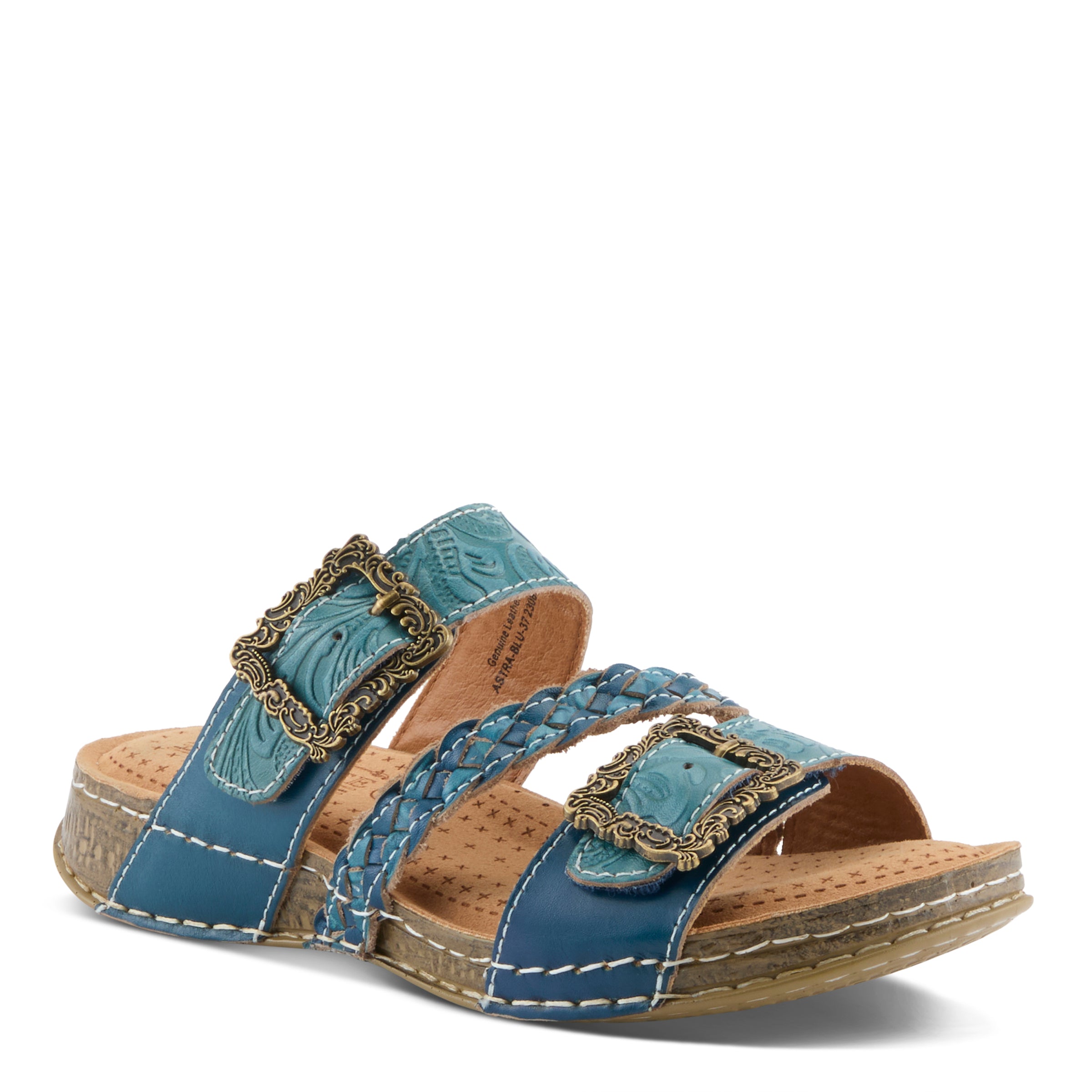 L'artiste Astra Slide Floral Sandals for women - Spring Step Shoes