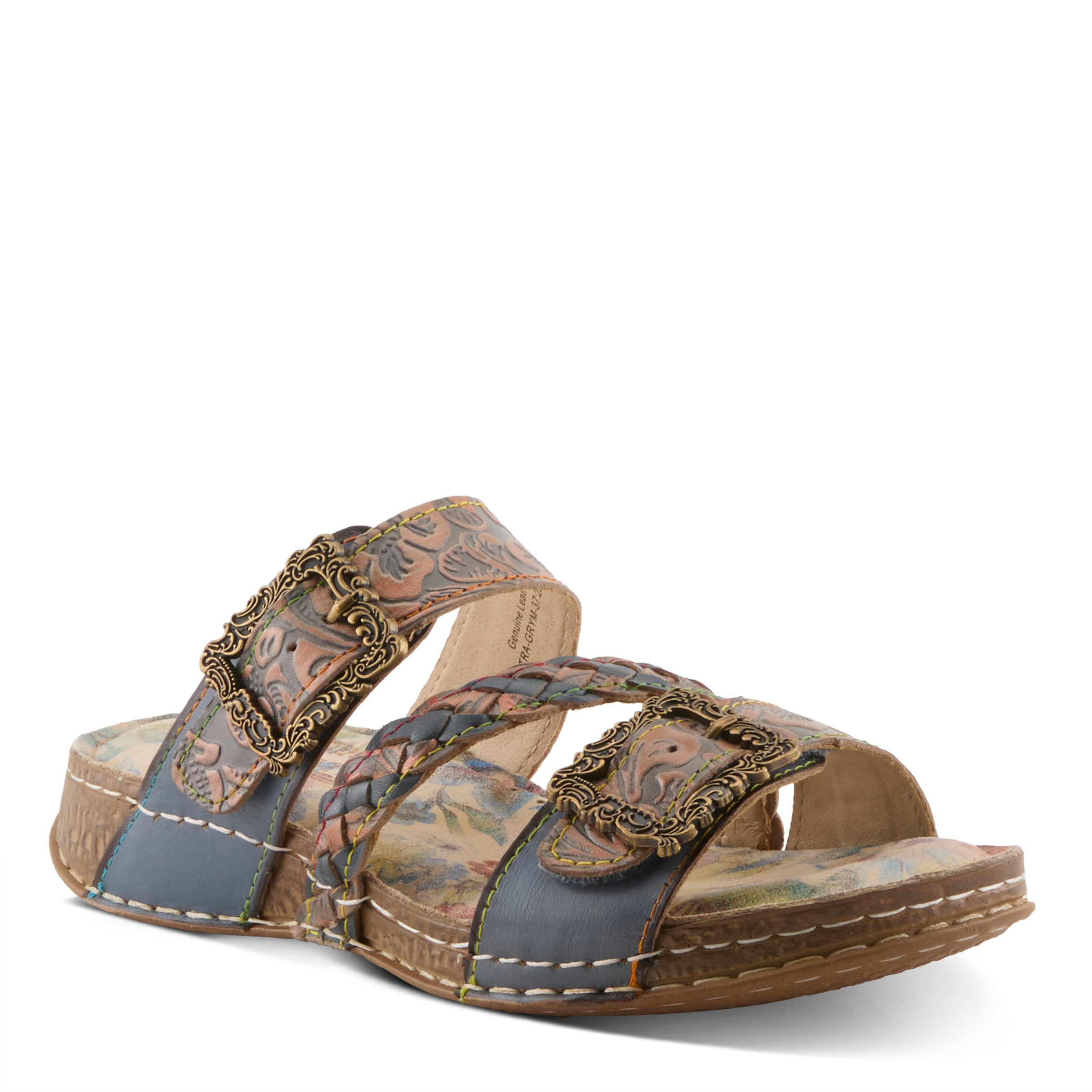 L'artiste Astra Slide Floral Sandals for women - Spring Step Shoes