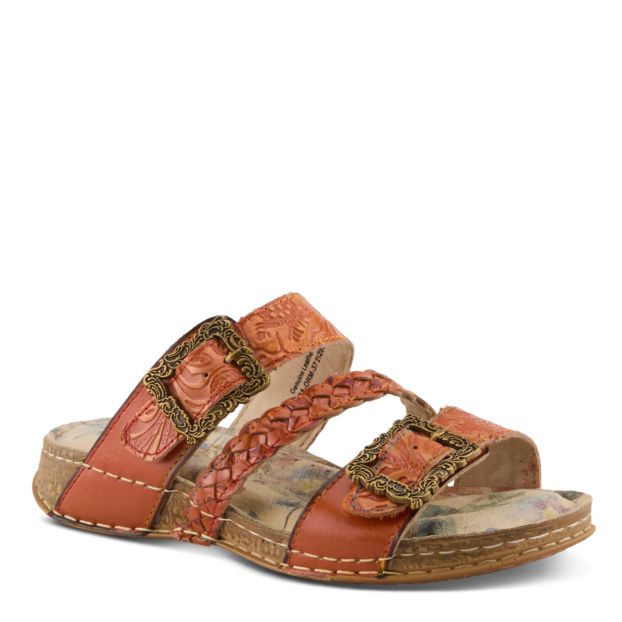 L'artiste Astra Slide Floral Sandals for women - Spring Step Shoes