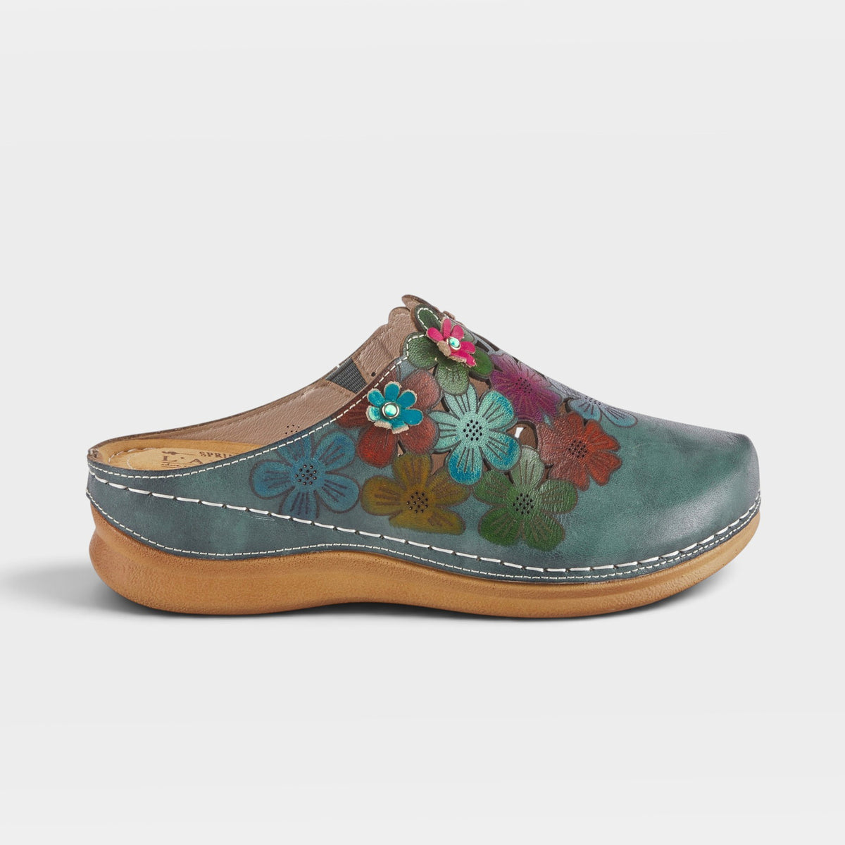 L'Artiste Augi clogs in Blue Multi, hero view