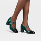 Azura Auraquartz Green Multi Patent Shoe