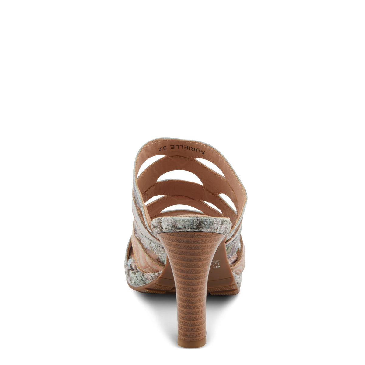 L'Artiste L'ARTISTE AURIELLE SANDALS sandal in bone multi with handcrafted leather design