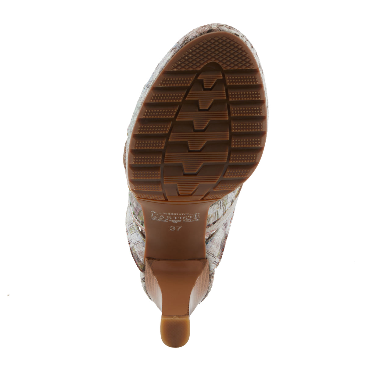L'Artiste L'ARTISTE AURIELLE SANDALS sandal in bone multi with handcrafted leather design