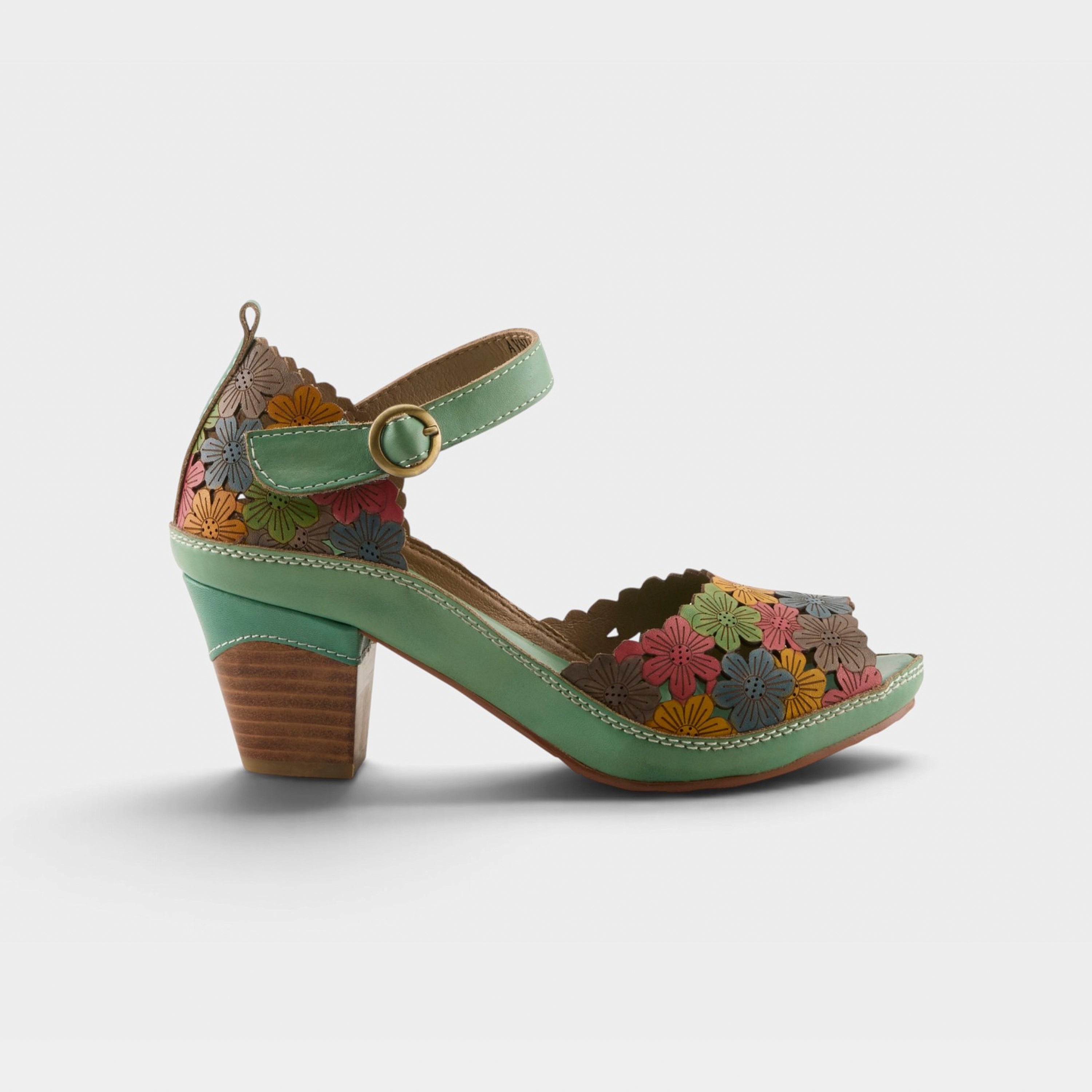 L'Artiste Avnia ankle strap shoes in Blue Multi, hero view