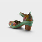 L'Artiste Avnia ankle strap shoes in Blue Multi, alternate angle view