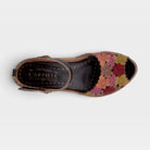 L'Artiste Avnia ankle strap shoes in Black Multi, top view