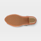 L'Artiste Avnia ankle strap shoes in Camel Multi, outsole view